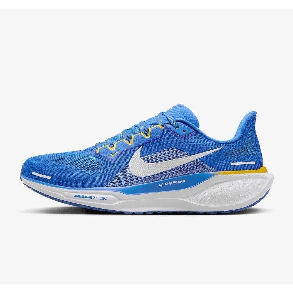 Nike Zoom Pegasus 41 Los Angeles Chargers Italy Blue Men’s Sz 8 FZ5078-400 - Picture 2 of 11